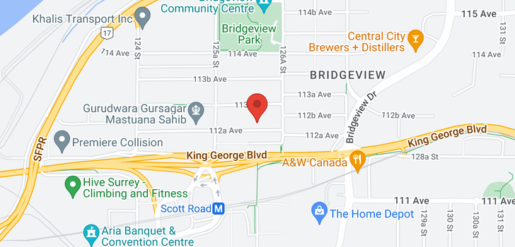 map of 12629 112A AVENUE